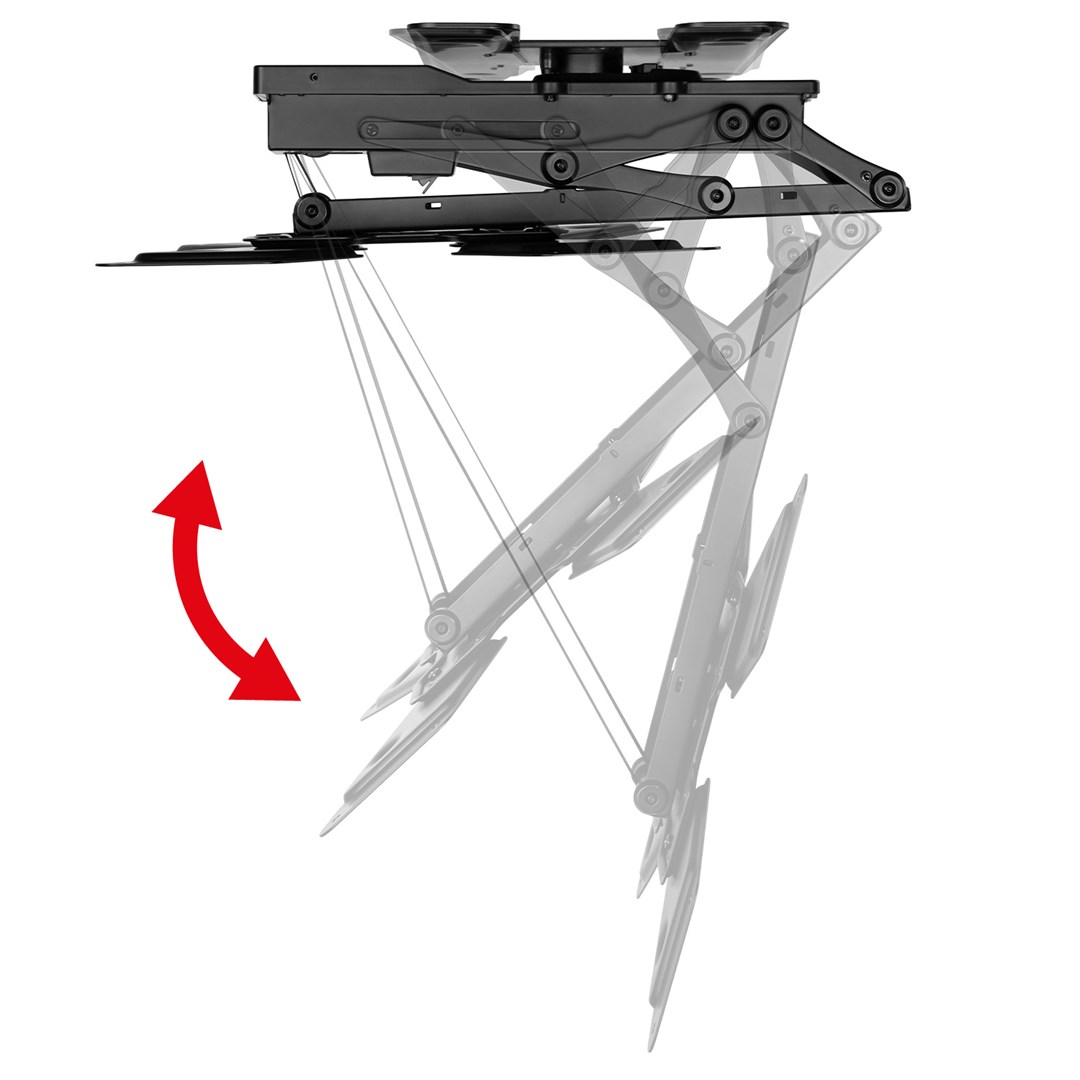Mbajtëse tavani për televizor Maclean, i zi