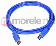 Kabllo USB Qoltec USB A në USB B, 2m, USB 3.2 Gen 1, i kaltër