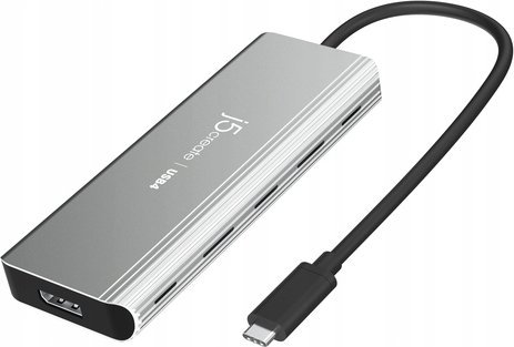 Hub USB J5create JCD401, USB4, Dual 4K, argjendtë