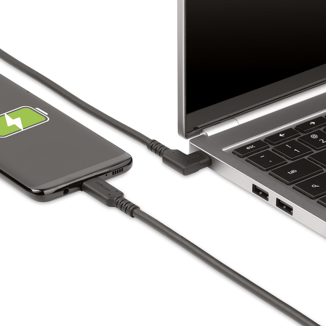 Kabllo USB-C StarTech, 2m, 100W, 4K@60Hz, e zezë