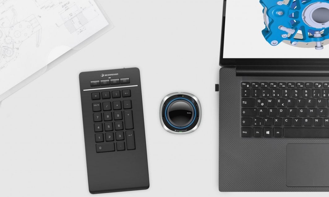 Tastierë 3Dconnexion Bezprzewodowy, numerike, wireless, e zezë