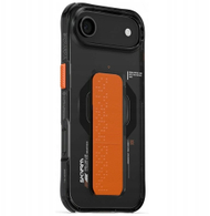 Kuti mbrojtëse Skinarma Haxa për iPhone Air, karikim magnetik, grip stand, gri grafit