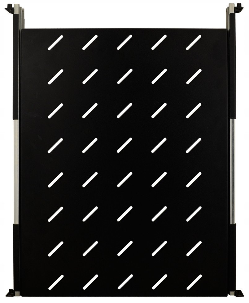 Raft rrëshqitës për kabinet RACK RAPW800, 1U 19", 420x550mm, i zi