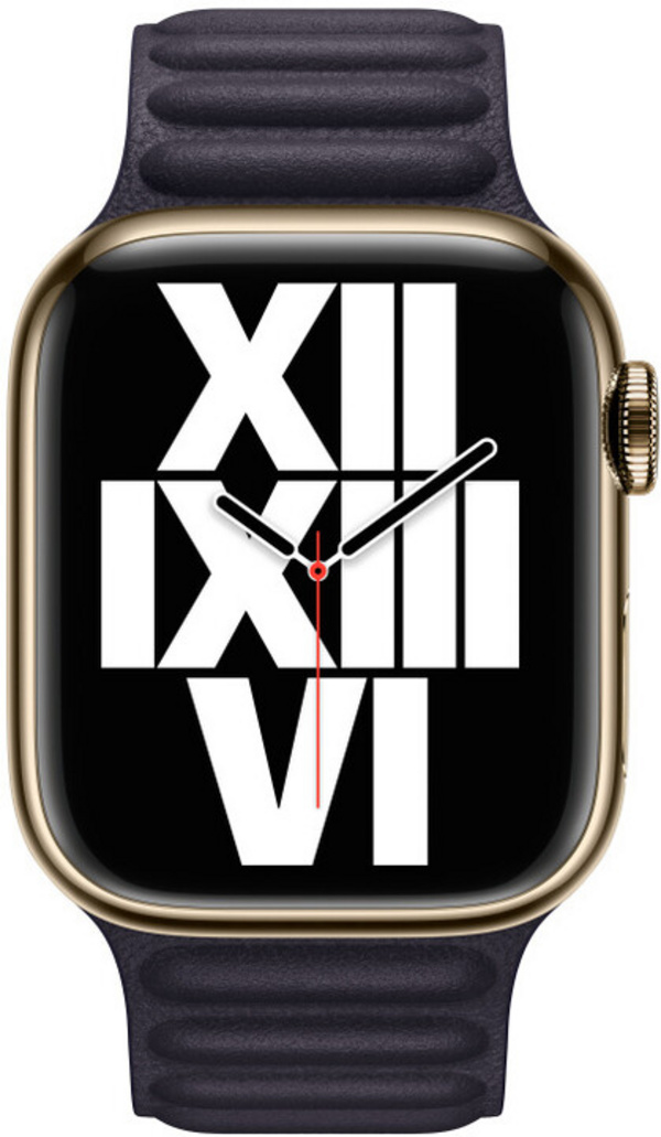 Apple Watch 41mm Band, Ink Leather Link - S/M