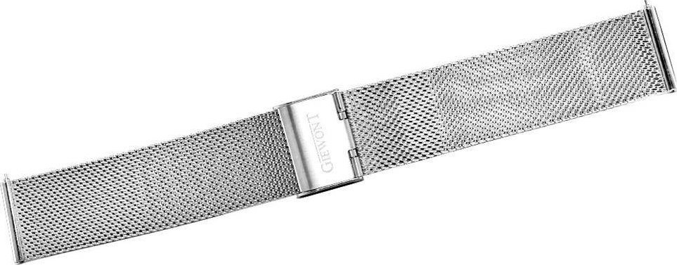 Byzylyk për smartwatch Giewont GW330, rrjetë metalike 20 mm, argjendtë