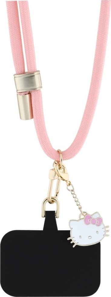 Lanyard universal për telefon Rowa Hello Kitty Patch, najlon, rozë