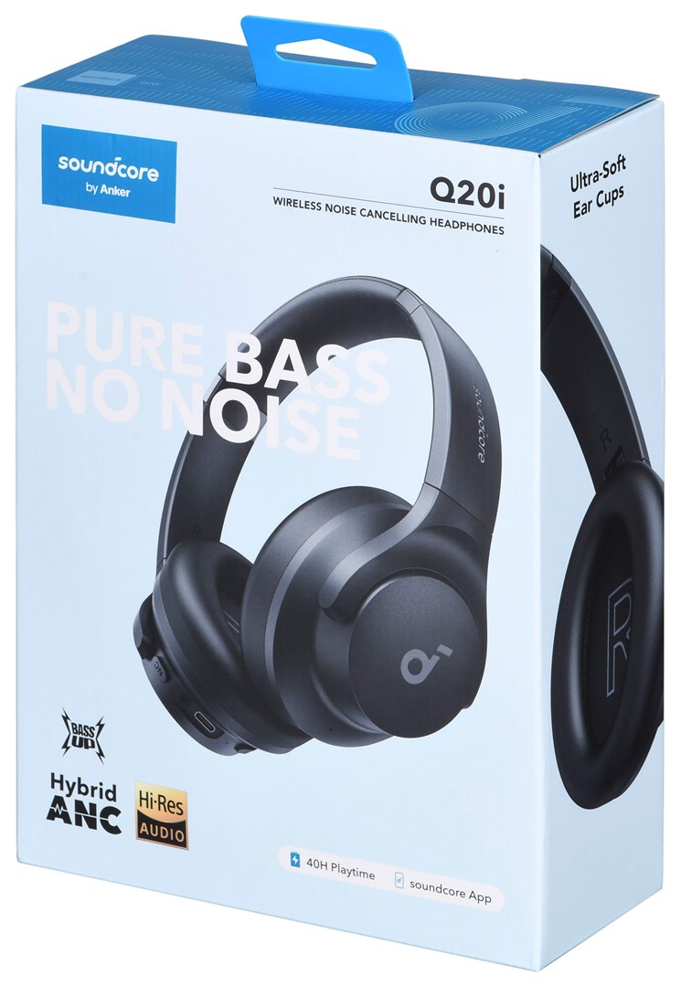 Kufje Soundcore Q20i, Bluetooth, të zeza