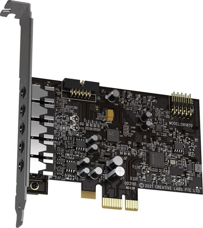 Kartë zëri Creative Labs Sound Blaster Audigy FX V2, 5.1, PCIe, e zezë