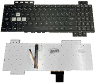 Tastierë laptopi Asus ROG GL703GS GL703GM FX504 FX505, US layout, ndriçim i bardhë, e zezë