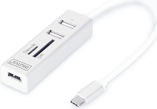 USB Hub Digitus (DA-70243), i bardhë