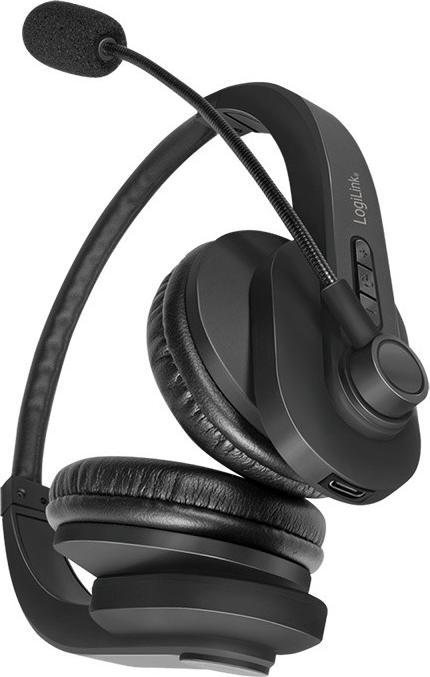 Kufje Bluetooth LogiLink, stereo, mikrofon i integruar, e zezë