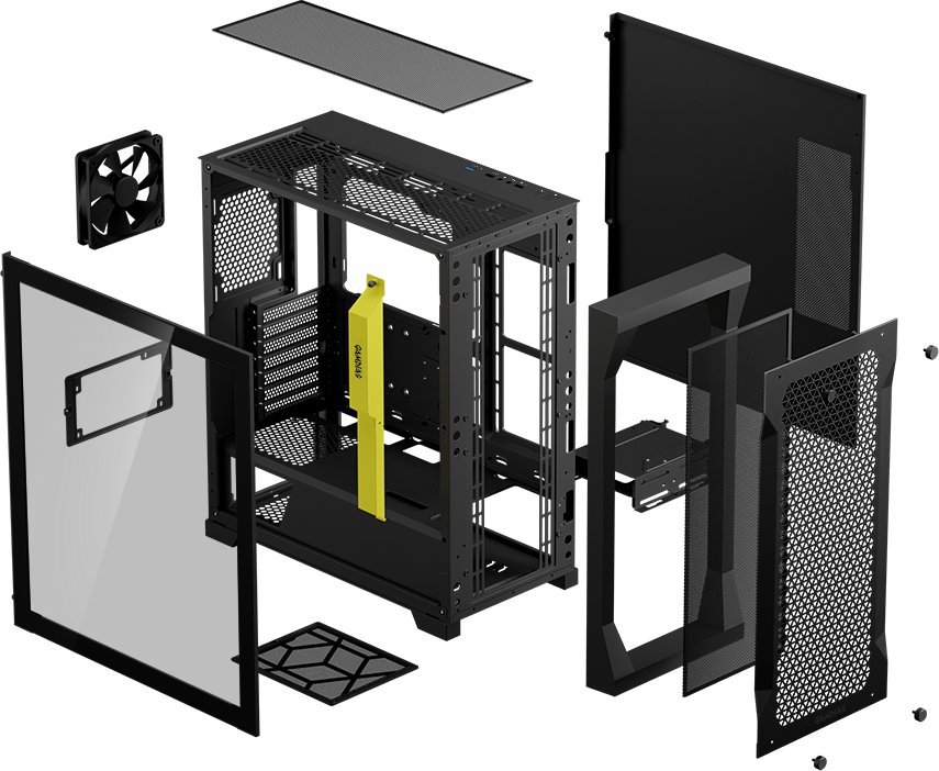 Kasë Gamdias Athena P1 Lite, Midi Tower