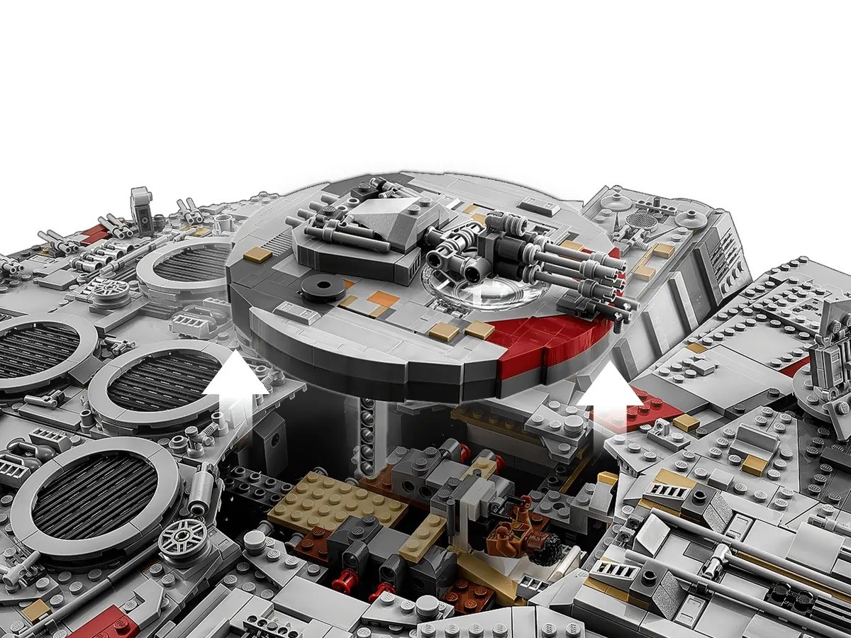 Set ndërtimi LEGO Star Wars Millennium Falcon 75192, model koleksionist, për të rritur, shumëngjyrësh