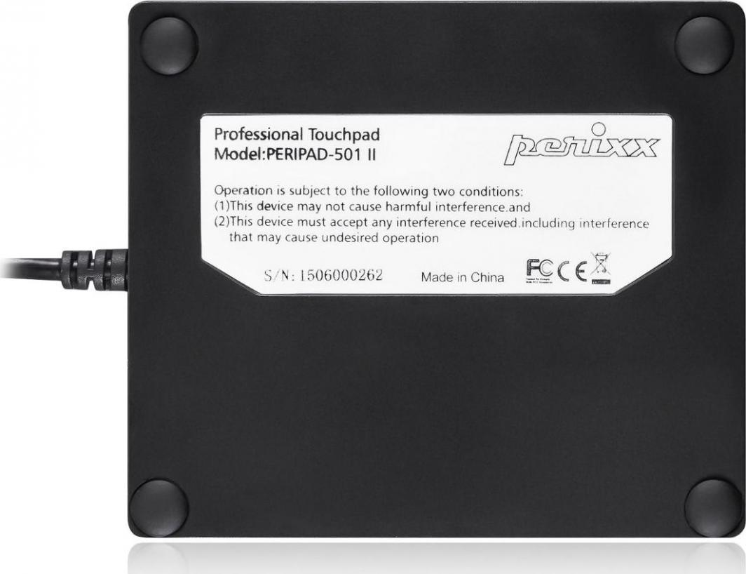 Maus Perixx PERIPAD-501, me kabllo, USB, i zi
