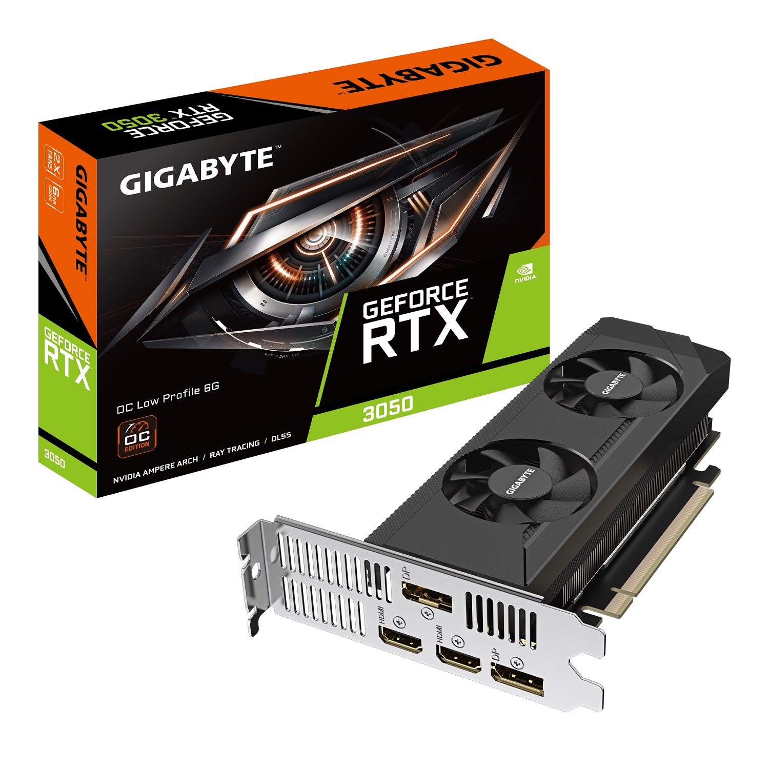 Kartelë grafike GIGABYTE GeForce RTX 3050 Low Profile, 6GB GDDR6