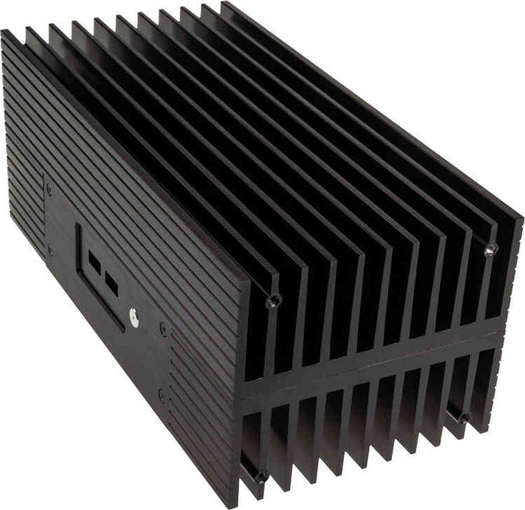 Куќиште за компјутер Akasa Turing TN A-NUC68-M1B, за Intel NUC 11, пасивно ладење, алуминиум, црна