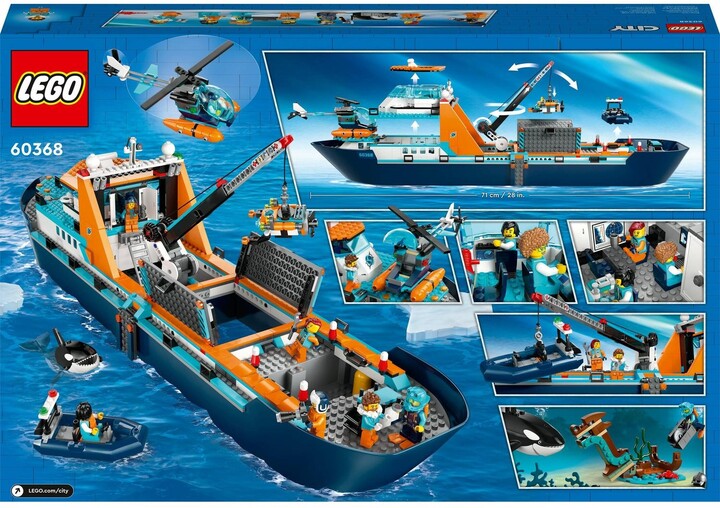Set LEGO® City 60368 Arctic Exploration Ship, 815 pjesë