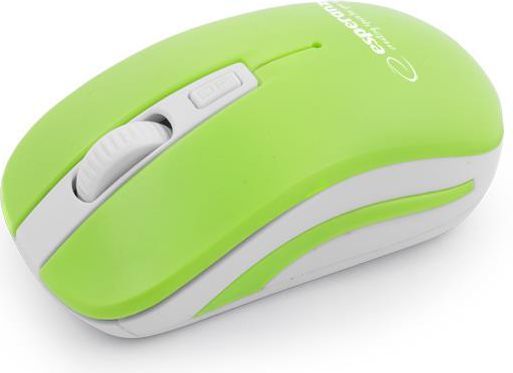 Maus Esperanza Uranus, wireless, USB, i bardhë dhe i gjelbërt