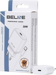 Karikues rrjeti Beline BLNCB30, 30W GaN, USB C PD, me kabllo USB C, i bardhë