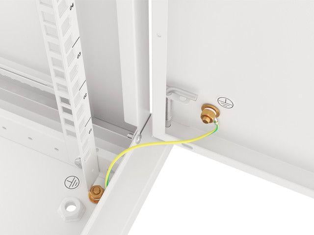 Kabinet muri rrjeti Lanberg WF01-6409-00S, 19" 9U, kapacitet 60 kg, gri