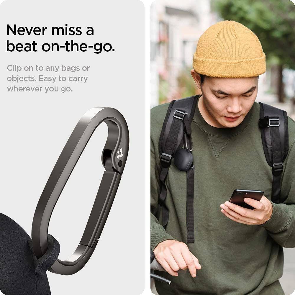Mbrojtëse Spigen Geo Fit për Samsung Galaxy Buds 2 / Live / Pro, e zezë
