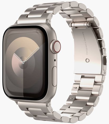 Rrip ore inteligjente Vonmählen Link Bracelet 2, çelik inox 316L, 44 45 46 49 mm, bezhë