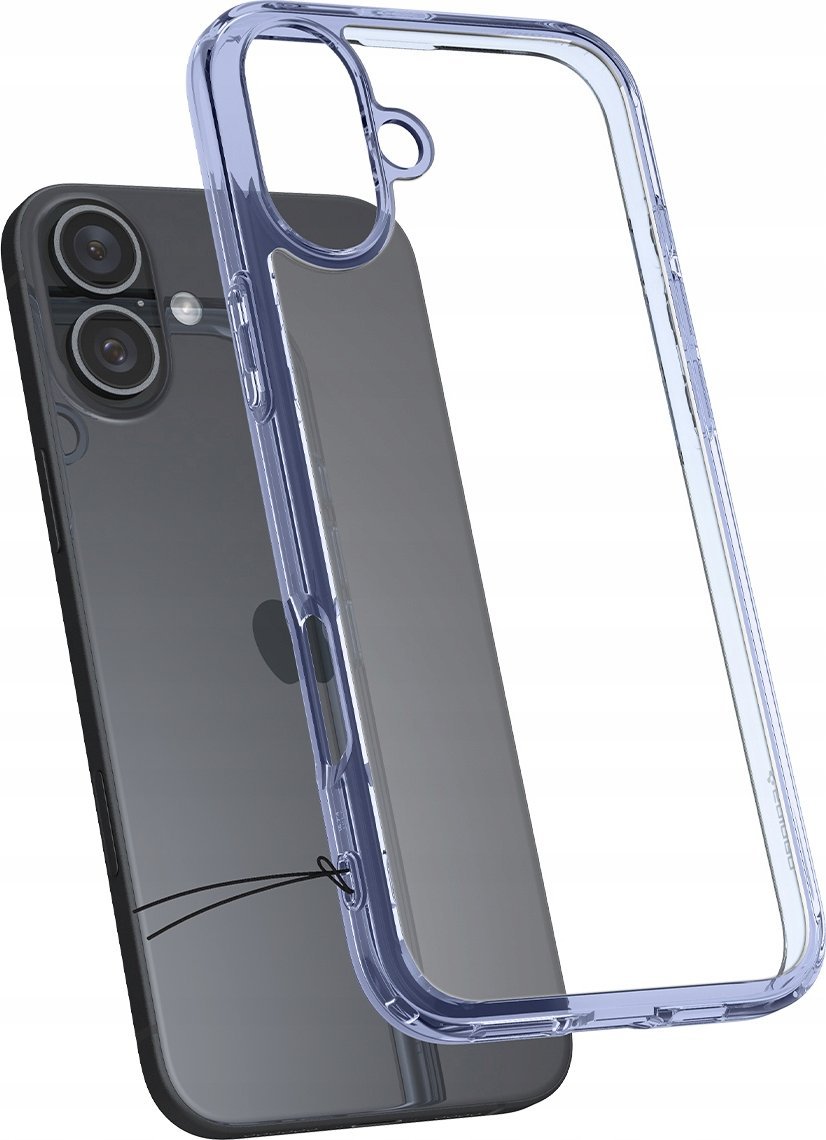Mbështjellës telefoni Spigen Ultra Hybrid Sky Crystal, për iPhone 16 Plus, transparent