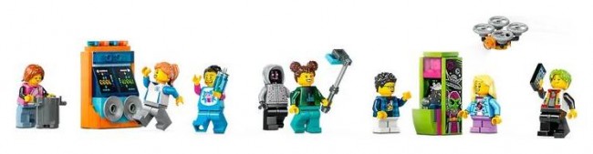 Set LEGO City 60421 Robot World Park with rollercoaster, 986 pjesë
