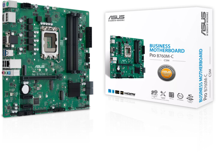 Pllakë amë ASUS PRO B760M-C-CSM - Intel B760