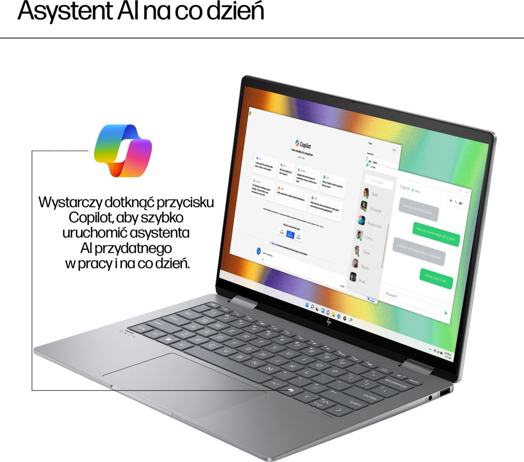 Laptop HP ENVY x360 14, 14", Ryzen 5 8640HS, 16GB RAM, 512GB SSD