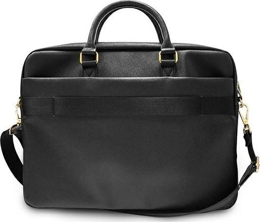 Çantë laptopi Guess GUCB15PUSASBK, 15", lëkurë ekologjike, e zezë