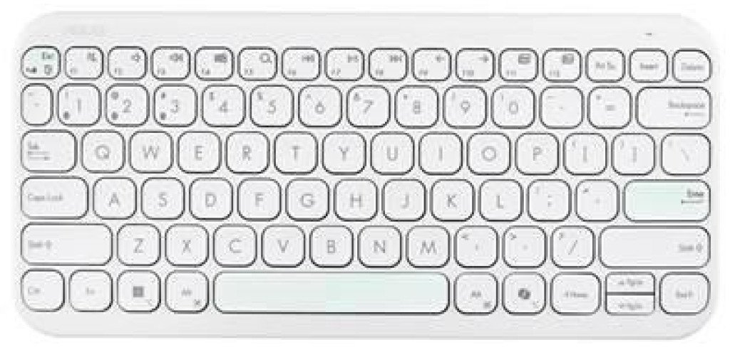 Tastierë wireless ASUS KW100, layout ENG, e bardhë
