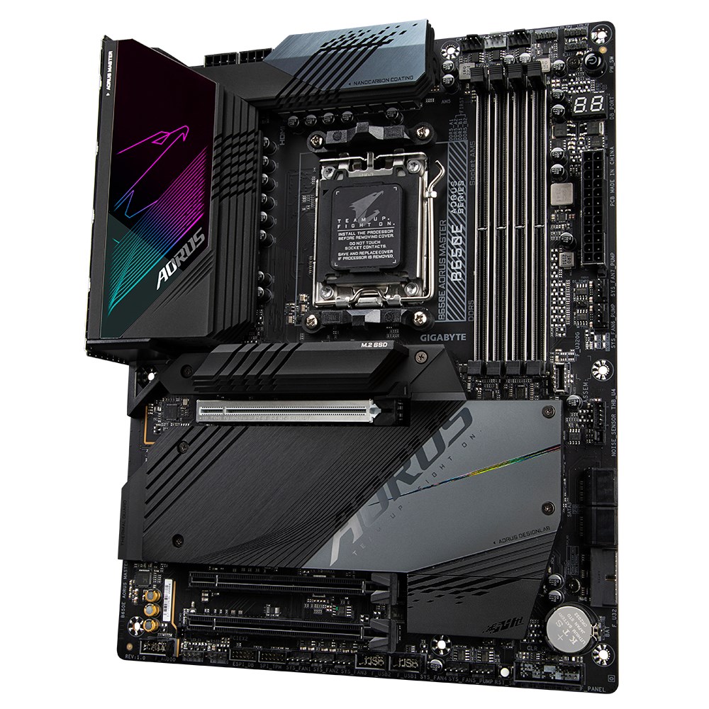 Pllakë amë Gigabyte B650E AORUS MASTER, AM5, DDR5 8000MHz, Wi-Fi 6E, e zezë