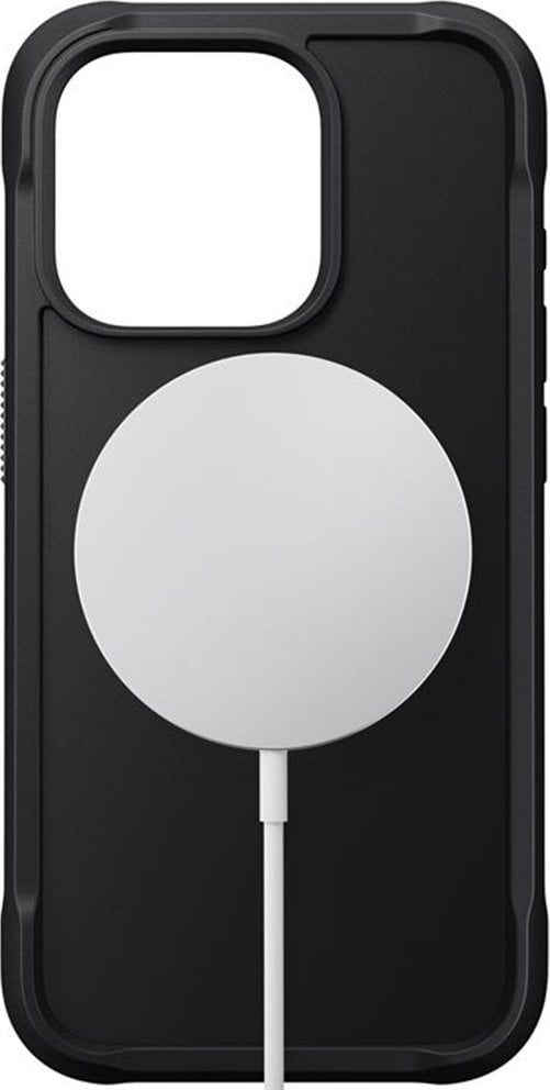 Mbrojtëse telefoni Nomad Rugged Case, për iPhone 15 Pro, MagSafe, e zezë