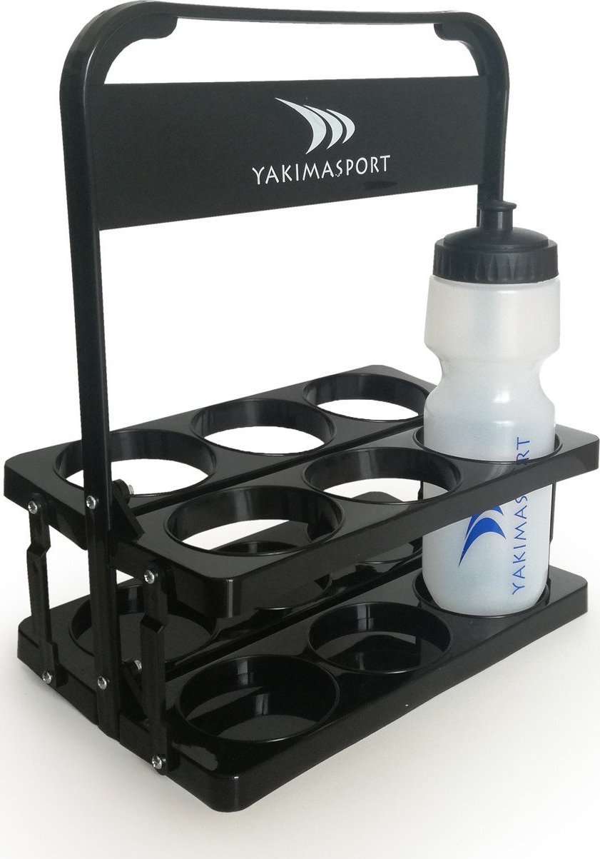 Shportë për shishe uji YakimaSport, kapacitet 6 shishe, portative, e zezë
