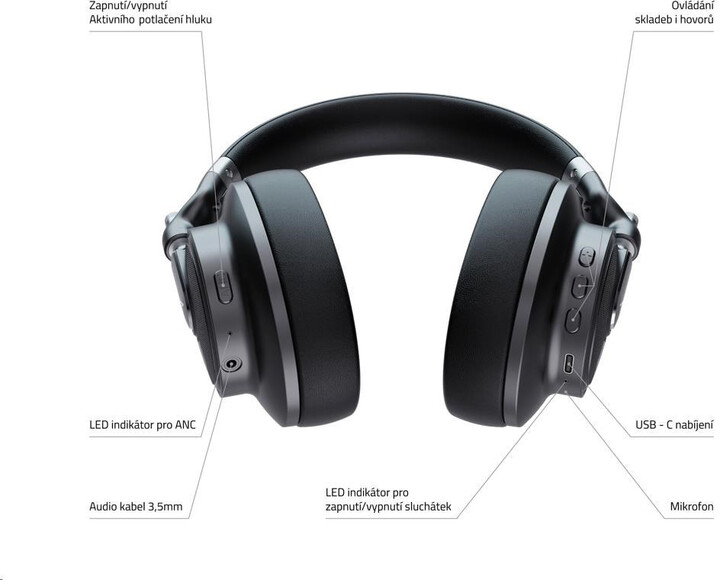 Kufje LAMAX HighComfort ANC, të zeza