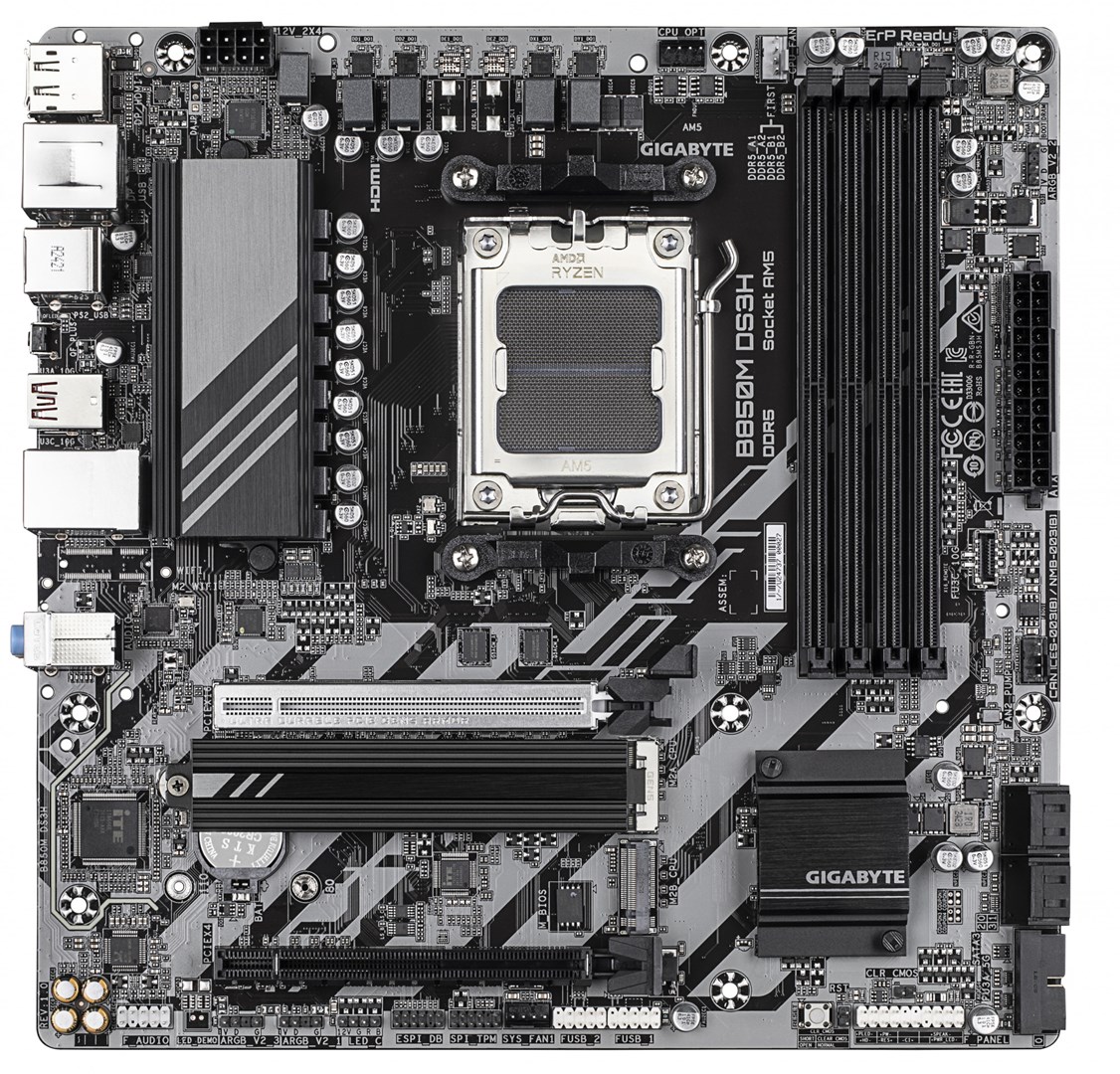 Motherboard GIGABYTE B850M DS3H, socket AM5, DDR5, mATX