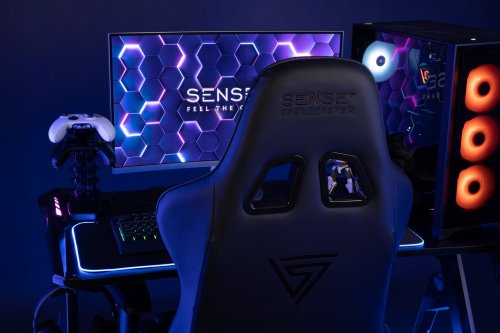 [OUTLET] Karrigë për lojëra SENSE7 Spellcaster, e zezë/kuqe				