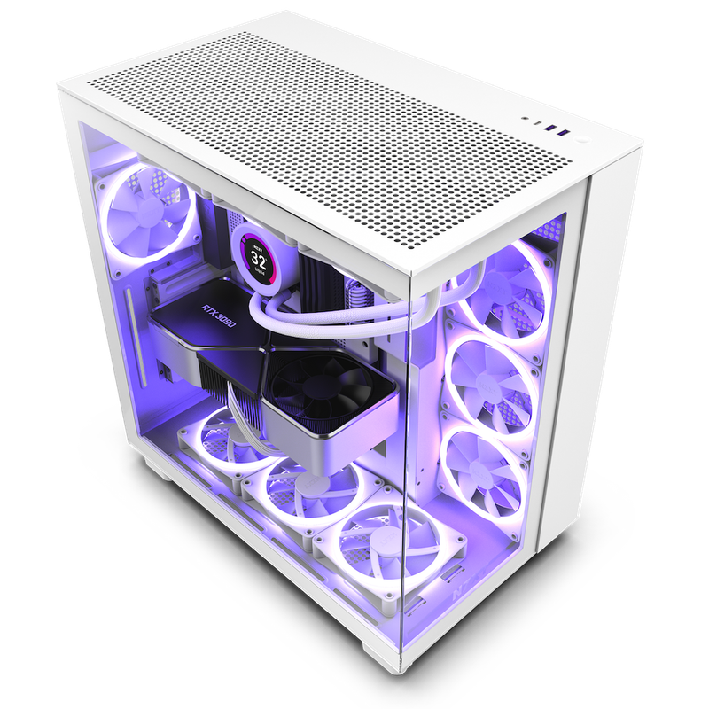 Kasë NZXT H9 Flow - E bardhë