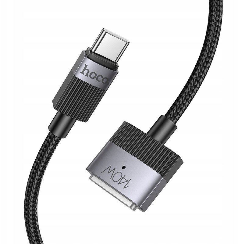 Kabllo karikimi Hoco U141, USB C në MagSafe 3, 140W, 1.8m, e zezë