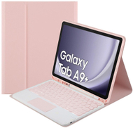 Këllëf me tastierë Bluetooth për tablet Samsung Galaxy Tab A9 Plus, me touchpad, rozë