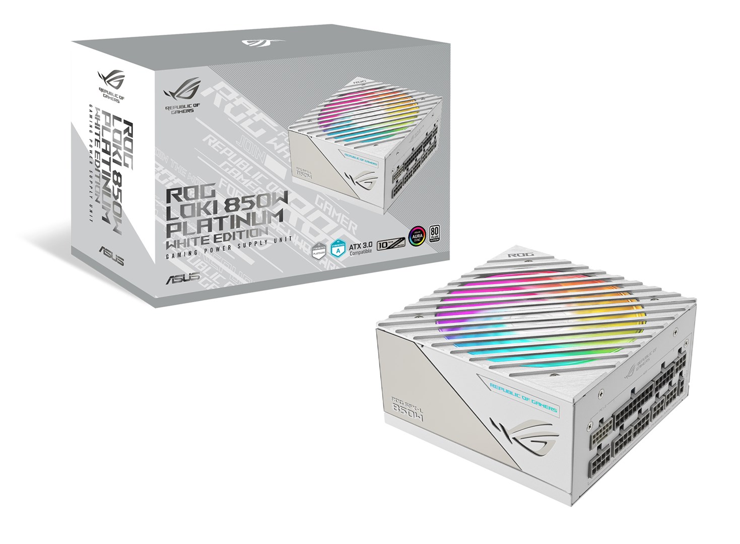 Furnizues energjie ASUS ROG Loki White Edition, 850W, 80 PLUS Platinum, i bardhë
