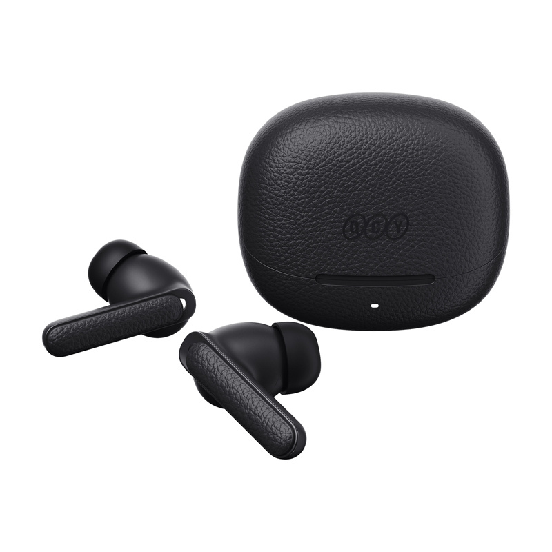 Kufje wireless QCY Buds ANC, Bluetooth 5.4, anulim zhurme -45 dB, të zeza