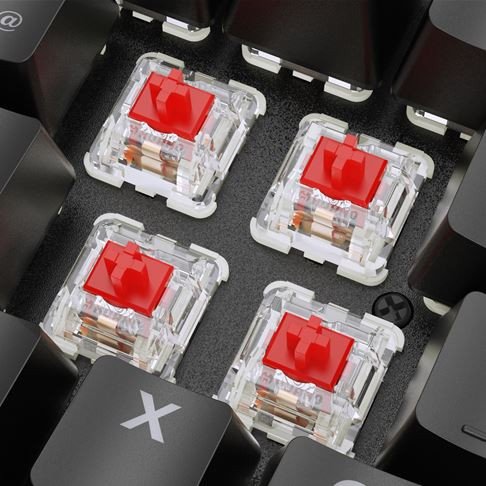 Tastierë gaming Sharkoon SKILLER SGK36W, mekanike, me valë, RGB, e zezë