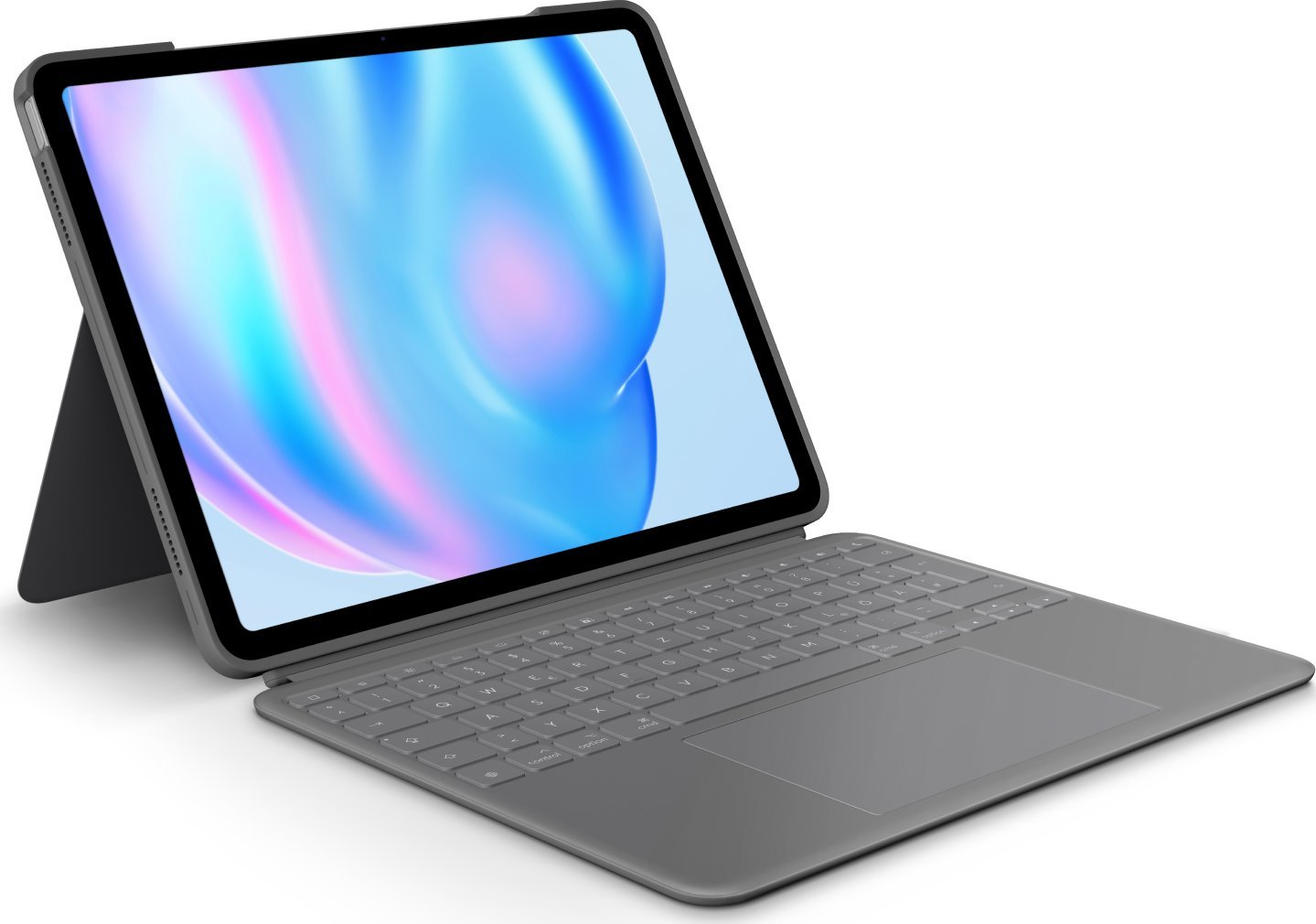 Këllëf me tastierë Logitech Combo Touch, për iPad Air, me trackpad, gri Oxford