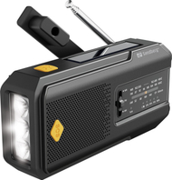 Radio portative Sandberg Survivor All in 1 2000, AM FM, power bank 2000mAh, me panel diellor, e zezë