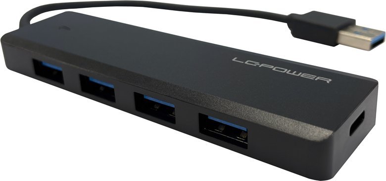 HUB USB LC-Power LC-HUB-U3-4-V2, 4x USB-A, 1x USB-C, i zi