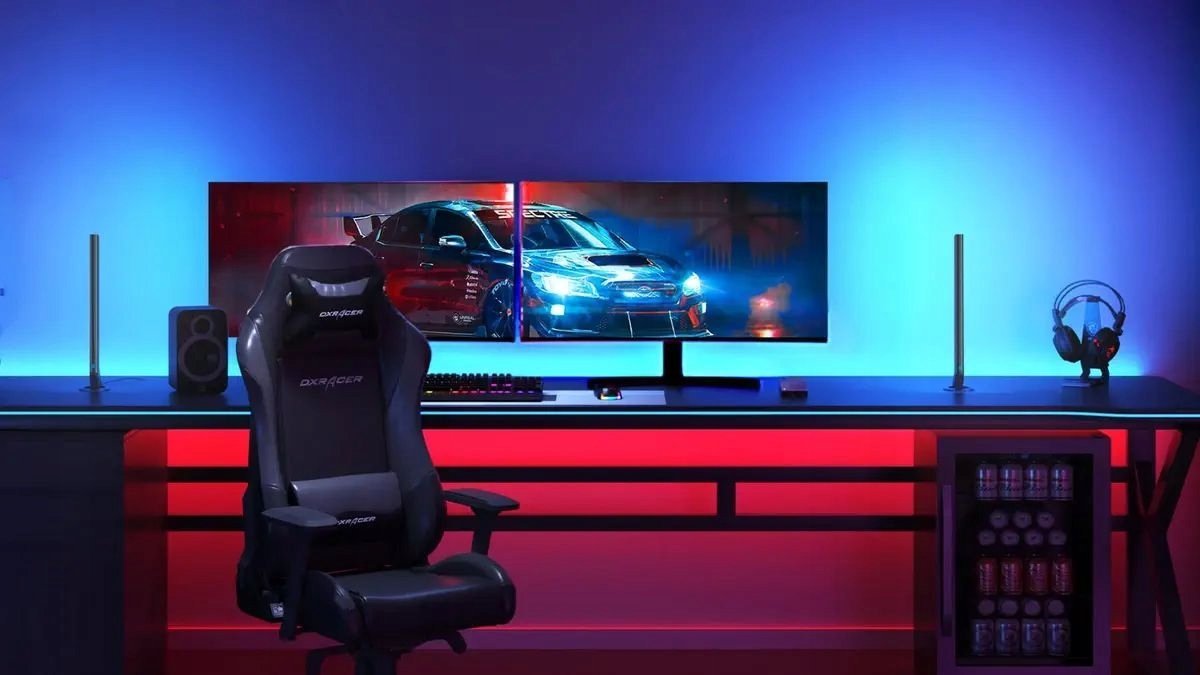 Shirita ndriçimi smart Govee Gaming Light Bars Studio, LED RGBIC, kontroll me aplikacion, shumëngjyrëshe