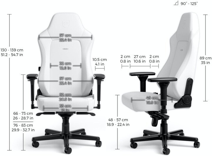 Karrigë Noblechairs Hero White Edition, e bardhë