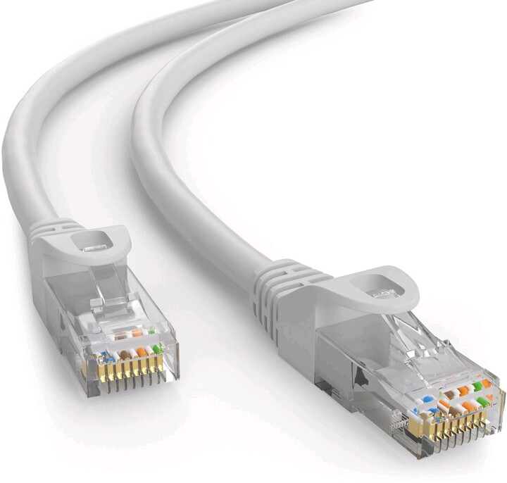 Kabllo C-TECH UTP, Cat6e, 30m, gri
